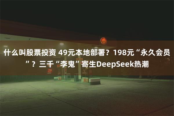 什么叫股票投资 49元本地部署？198元“永久会员”？三千“李鬼”寄生DeepSeek热潮
