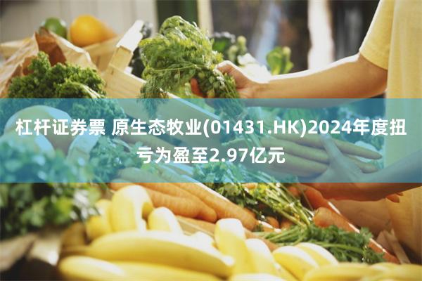 杠杆证券票 原生态牧业(01431.HK)2024年度扭亏为盈至2.97亿元