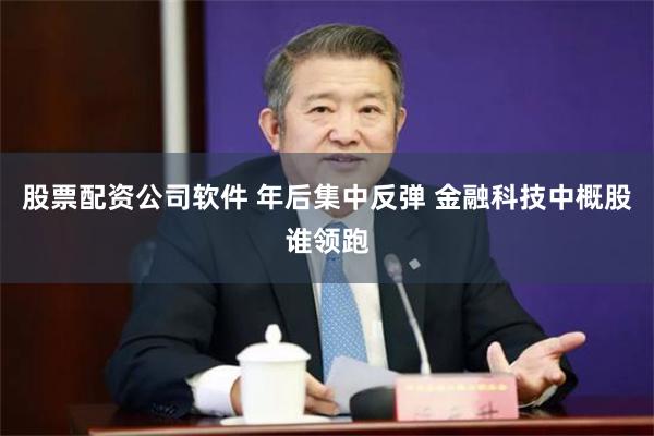 股票配资公司软件 年后集中反弹 金融科技中概股谁领跑