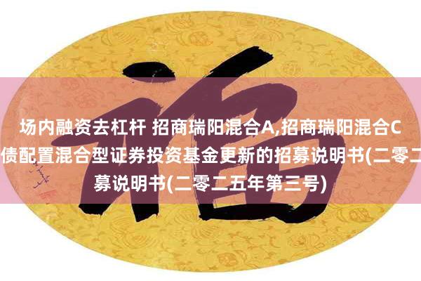 场内融资去杠杆 招商瑞阳混合A,招商瑞阳混合C: 招商瑞阳股债配置混合型证券投资基金更新的招募说明书(二零二五年第三号)