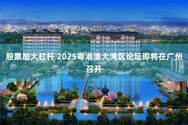 股票加大杠杆 2025粤港澳大湾区论坛即将在广州召开