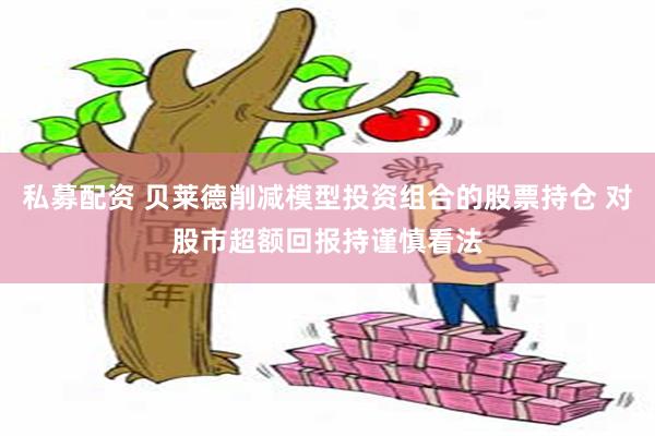 私募配资 贝莱德削减模型投资组合的股票持仓 对股市超额回报持谨慎看法
