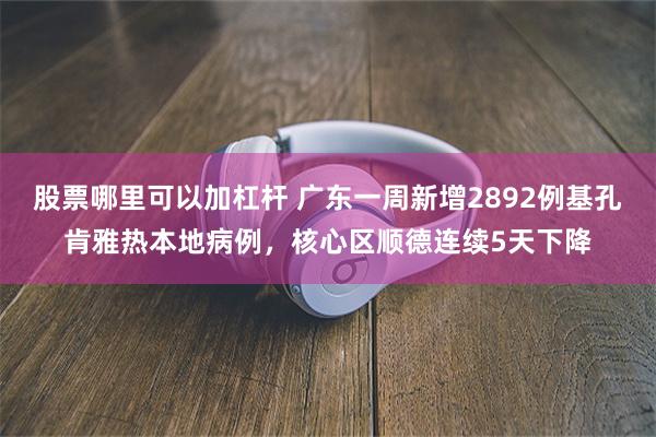 股票哪里可以加杠杆 广东一周新增2892例基孔肯雅热本地病例，核心区顺德连续5天下降