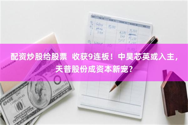配资炒股给股票  收获9连板！中昊芯英或入主，天普股份成资本新宠？