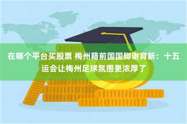 在哪个平台买股票 梅州籍前国国脚谢育新：十五运会让梅州足球氛围更浓厚了