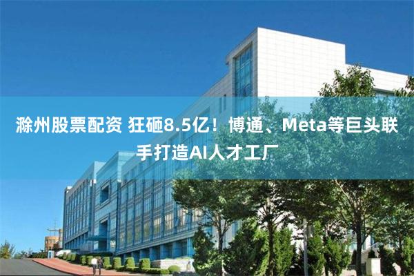 滁州股票配资 狂砸8.5亿！博通、Meta等巨头联手打造AI人才工厂