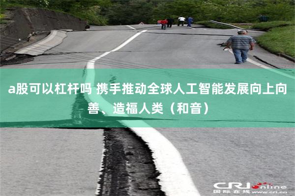 a股可以杠杆吗 携手推动全球人工智能发展向上向善、造福人类（和音）