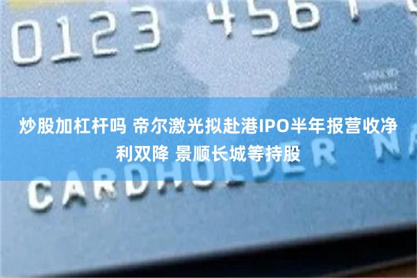 炒股加杠杆吗 帝尔激光拟赴港IPO半年报营收净利双降 景顺长城等持股
