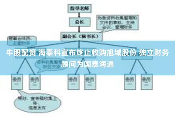 牛股配资 海泰科宣布终止收购旭域股份 独立财务顾问为国泰海通
