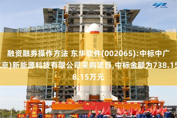 融资融券操作方法 东华软件(002065):中标中广核(北京)新能源科技有限公司采购项目,中标金额为738.15万元
