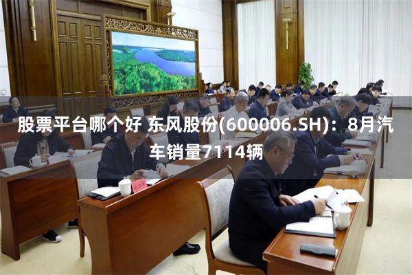 股票平台哪个好 东风股份(600006.SH)：8月汽车销量7114辆