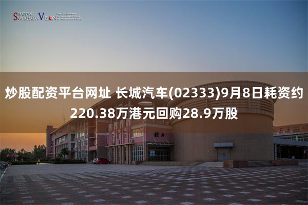 炒股配资平台网址 长城汽车(02333)9月8日耗资约220.38万港元回购28.9万股
