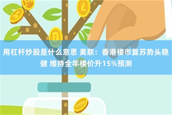 用杠杆炒股是什么意思 美联：香港楼市复苏势头稳健 维持全年楼价升15%预测
